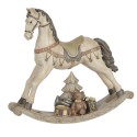 Clayre & Eef Figurine Horse 30x8x27 cm White Polyresin