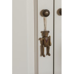 Clayre & Eef Pendant 10 cm Brown Plastic Bear