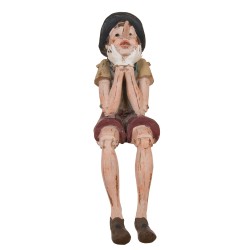 Clayre & Eef Figurine Pinocchio 14x8x29 cm Brown Polyresin