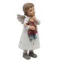 Clayre & Eef Figurine Angel 6x5x14 cm White Polyresin