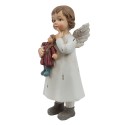 Clayre & Eef Figurine Angel 6x5x14 cm White Polyresin