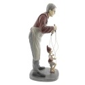 Clayre & Eef Figurine Pinocchio 36 cm Gris Polyrésine