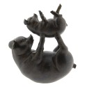 Clayre & Eef Figurine Cochon 32 cm Gris Polyrésine Cochon