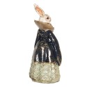 Clayre & Eef Figurine Rabbit 5x4x11 cm Beige Blue Polyresin