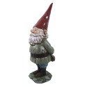 Clayre & Eef Figurine Gnome 22x13x40 cm Green Polyresin