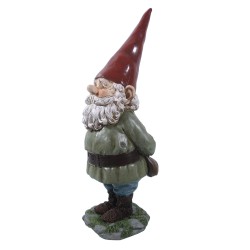 Clayre & Eef Figurine Gnome 22x13x40 cm Vert Polyrésine