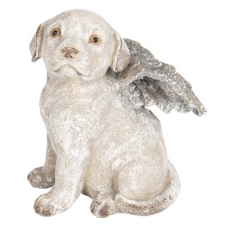 Clayre & Eef Figurine Dog 16x13x20 cm Grey Polyresin