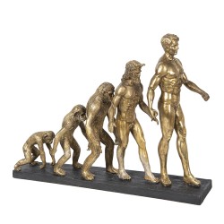 Clayre & Eef Statuetta Essere umano 58x18x42 cm Color oro Poliresina