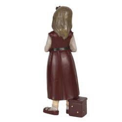 Clayre & Eef Figurine Child 8x7x21 cm Red Polyresin