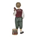 Clayre & Eef Statuetta Bambino 9x7x21 cm Verde Rosso Poliresina