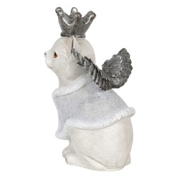 Clayre & Eef Figurine Cat 17x15x28 cm Grey Polyresin