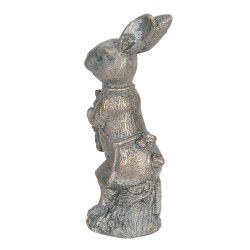 Clayre & Eef Figurine Rabbit 13 cm Brown Polyresin