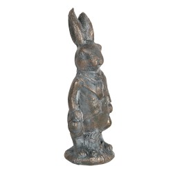 Clayre & Eef Figurine Lapin 11 cm Marron Polyrésine