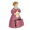 Clayre & Eef Beeld Vrouw 20 cm Roze Polyresin