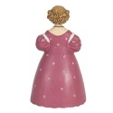 Clayre & Eef Figur Frau 20 cm Rosa Polyresin