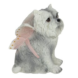 Clayre & Eef Figurine Dog 11x10x13 cm Grey Polyresin