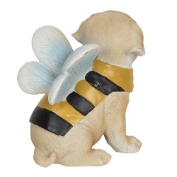 Clayre & Eef Figurine Chien 12x9x13 cm Beige Jaune Polyrésine