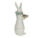 Clayre & Eef Figurine Rabbit 15x13x37 cm White Polyresin