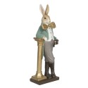 Clayre & Eef Figur Kaninchen 15x9x45 cm Braun Grau Polyresin