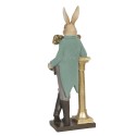 Clayre & Eef Figur Kaninchen 15x9x45 cm Braun Grau Polyresin