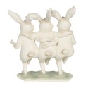 Clayre & Eef Figurine Rabbit 16x9x19 cm White Polyresin Rectangle