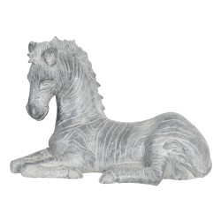 Clayre & Eef Figurine Zebra 40x18x27 cm Grey Polyresin