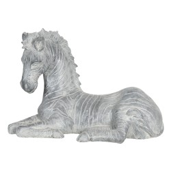 Clayre & Eef Figurine Zebra 35x17x24 cm Grey Polyresin