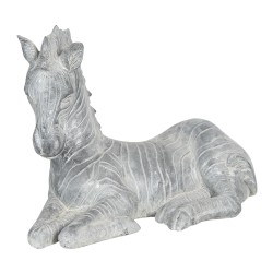 Clayre & Eef Figurine Zèbre 35x17x24 cm Gris Polyrésine