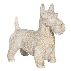 Clayre & Eef Figurine Chien 31x17x33 cm Beige Polyrésine