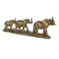 Clayre & Eef Statuetta Elefante 45x9x17 cm Color oro Poliresina