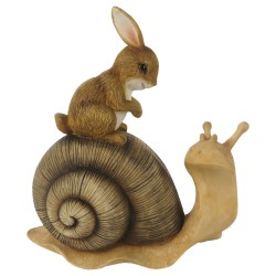 Clayre & Eef Figurine Animaux 13x6x14 cm Marron Polyrésine