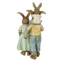 Clayre & Eef Figurine Rabbit 15 cm Green Brown Polyresin