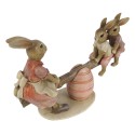 Clayre & Eef Figurine Rabbit 13 cm Pink Polyresin