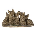 Clayre & Eef Figurine Cat 32x13x16 cm Grey Polyresin