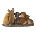 Clayre & Eef Figurine Chien 33x12x17 cm Marron Beige Polyrésine