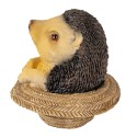 Clayre & Eef Figurine Hedgehog 8x8x9 cm Brown Polyresin Hedgehog