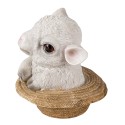 Clayre & Eef Beeld Schaap 12x12x12 cm Beige Polyresin