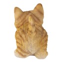 Clayre & Eef Statuetta Gatto  19x8x10 cm Marrone Beige Poliresina