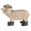 Clayre & Eef Planter Pig 33x15x24 cm Beige Plastic