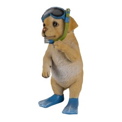 Clayre & Eef Figur Hund 11x11x23 cm Braun Polyresin