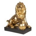 Clayre & Eef Figurine Lion 38x25x44 cm Couleur or Polyrésine