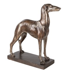 Clayre & Eef Figurine Dog 27x11x31 cm Copper colored Brown Polyresin