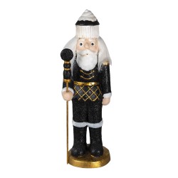 Clayre & Eef Figur Nussknacker 50 cm Schwarz Polyresin