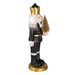 Clayre & Eef Figurine Nutcracker 50 cm Black Polyresin