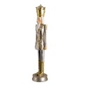 Clayre & Eef Figurine Nutcracker 56 cm Silver colored Gold colored Polyresin