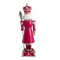 Clayre & Eef Figurine Nutcracker 46 cm Red Pink Polyresin