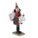 Clayre & Eef Figurine Nutcracker 25 cm Red Green Polyresin