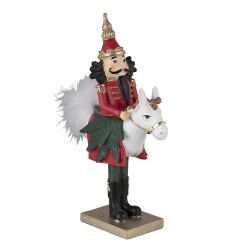 Clayre & Eef Figurine Nutcracker 25 cm Red Green Polyresin