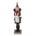 Clayre & Eef Statuetta Schiaccianoci 25 cm Rosso Verde  Poliresina