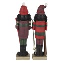 Clayre & Eef Figurine Nutcracker 17 cm Red Green Polyresin